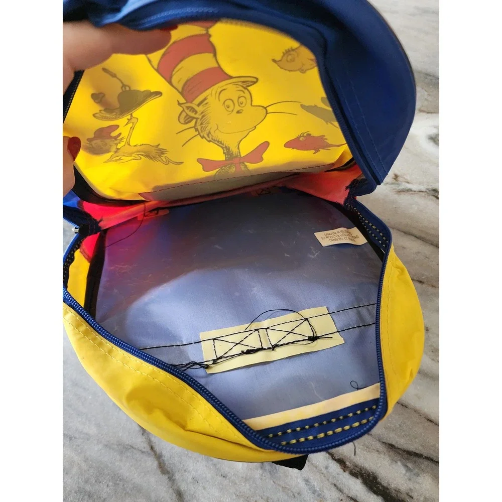 Vintage 90s Dr. Seuss & His Friends Backpack‎ 1997 Sandvik Chrildrens Kids